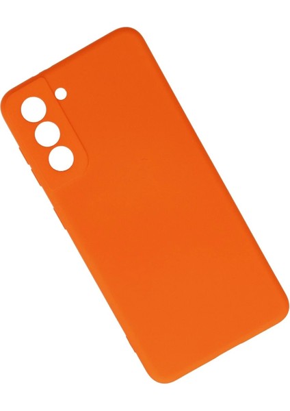 Samsung Galaxy S21 Kılıf Nano Içi Kadife Silikon - TURUNCU-(5796) fiyatları