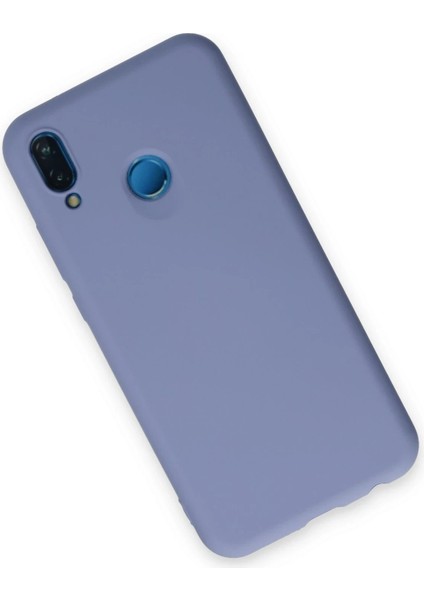Huawei P20 Lite Kılıf Nano Içi Kadife Silikon - LILA-(5796) modelleri