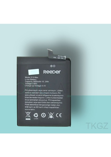 - Reeder S19 Max Batarya Pil Orijinal Sıfır fiyatları