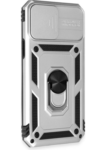 iPhone 12 Pro Max Kılıf Pars Lens Yüzüklü Silikon - GÜMÜŞ-(5796) fiyatları