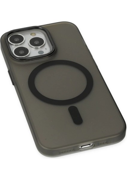 iPhone 15 Pro Max Kılıf Lodos Magneticsafe Mat Kapak - SIYAH-(5796) fırsatları