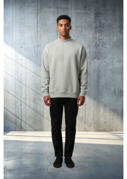 BS-2025-062 Balıkçı Yaka Selanik Örgü Sweatshirt