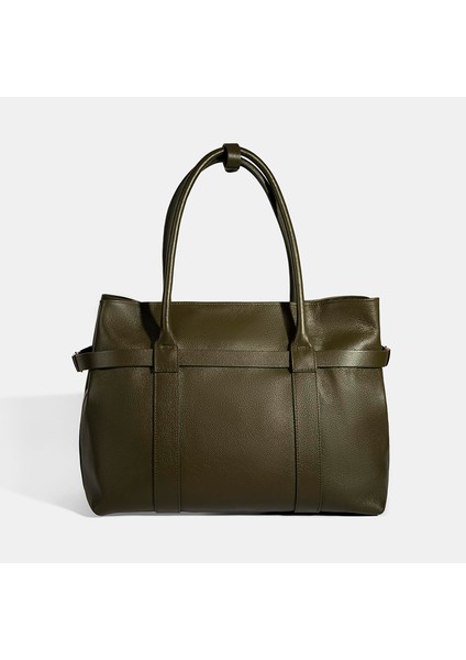 Kadın Yeşil Cüzdan Aksesuarlı Deri Omuz Çantası fırsatları