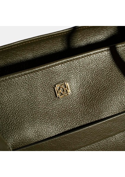 Kadın Yeşil Cüzdan Aksesuarlı Deri Omuz Çantası indirimleri