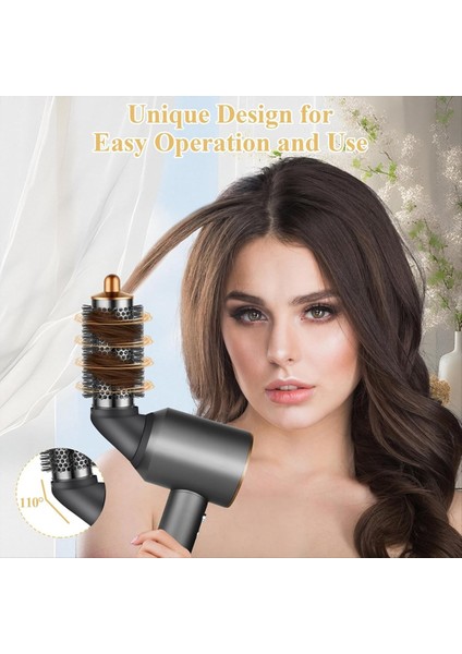 Dyson Süpersonik Saç Kurutma Makinesi Için Uzun Konik Namlu ve Yuvarlak Hacim Verme Fırçası B ile Yükseltilmiş Konnektör Adaptörü (Yurt Dışından) fırsatları