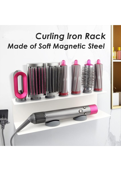 Saç Kurutucu Tutucu Duvar Montajı, Raf Kurutma Makinesi ve Saç Kıvırıcı Tutucu Depolama Rafı, Banyo Organizatör Tutucu (Yurt Dışından) indirimleri