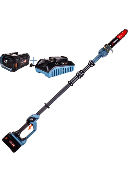 Senıx Cspx6-M-Eu Akülü Yüksek Dal Budama Testeresi 4.0AH