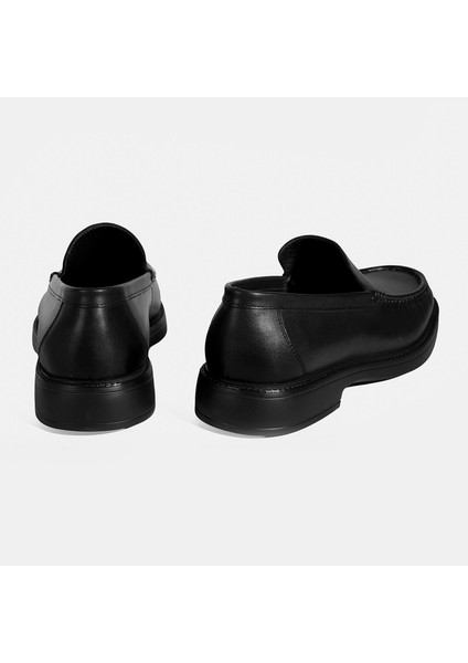 Erkek Siyah Deri Loafer