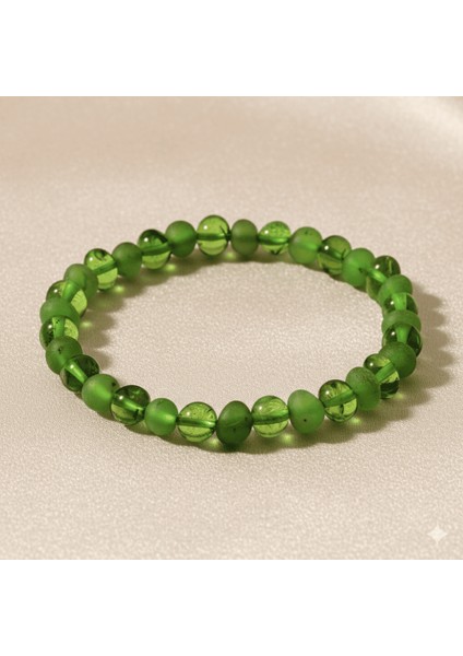 Zümrüt Yeşili Tekerlek Kesim Doğal Damla Kehribar Erkek Bileklik indirimleri