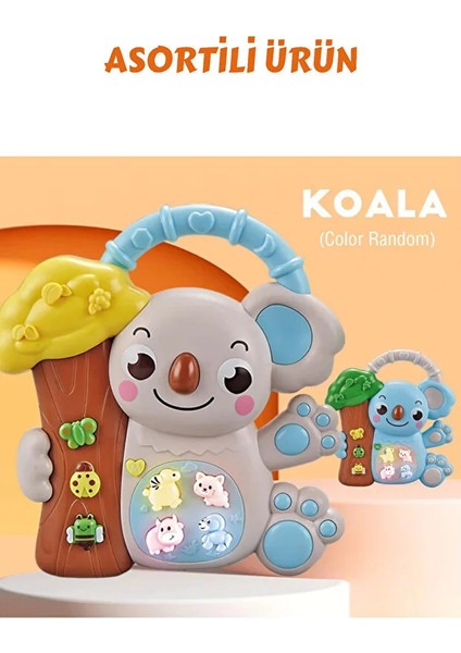 Sesli Işıklı Müzikli Koala Bebek Piyanosu - Müzikli Işıklı Bebek Piano Eğitici