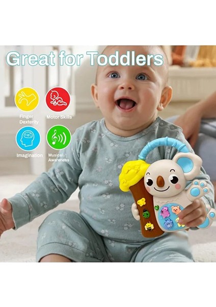 Sesli Işıklı Müzikli Koala Bebek Piyanosu - Müzikli Işıklı Bebek Piano Eğitici modelleri