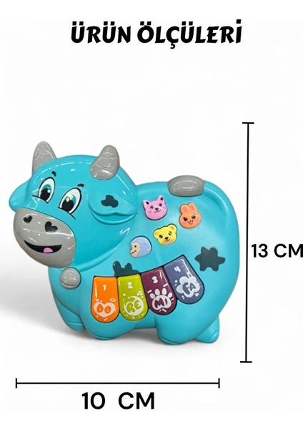 Sesli Işıklı Müzikli Inekli Bebek Piyanosu - Müzikli Işıklı Bebek Piano Eğitici fiyatları