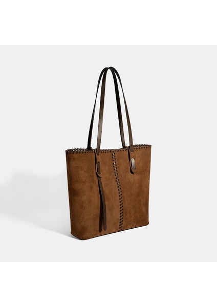 Kadın Taba Süet Deri Omuz Çantası fiyatları