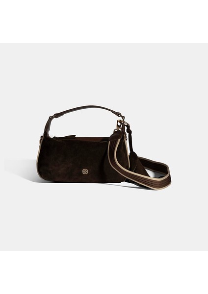 Kadın Kahve Püskül Aksesuarlı Omuz Askılı El Çantası