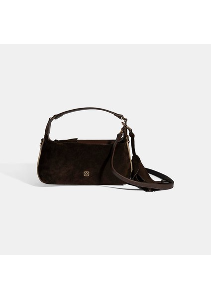 Kadın Kahve Püskül Aksesuarlı Omuz Askılı El Çantası fiyatları