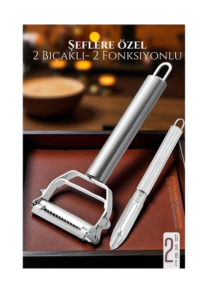 Hsnet Soyacak - Sebze Soayacağı - Oyacak Soyacak Seti Dilimele Kazıma Profesyonel