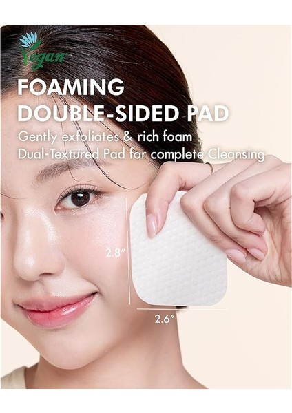 Rice Bubble Temizleme Pedi Makyaj Temizleyici Peeling Etkili ve Nemlendirici Temizleme Pedi 80 Adet indirimleri