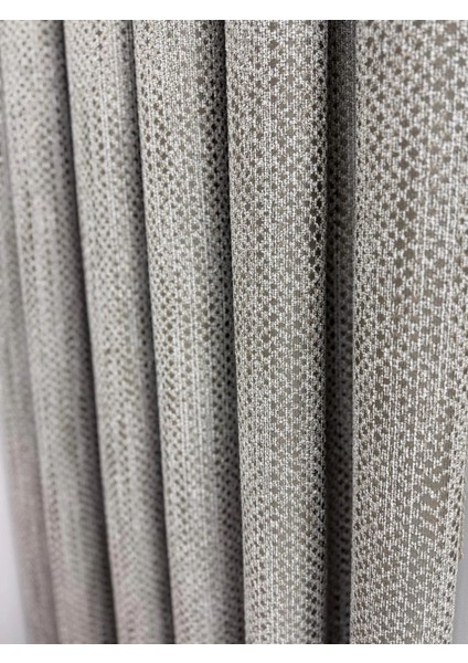 Nivemeshome 400 Diana Şönil Dokuma Vizon 1/3 Pile Fon Perde Apm modelleri