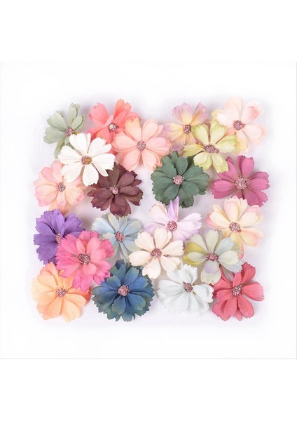 50PCS Ipek Papatya Başı Mini Ev Düğün Dekorasyon Diy Karalama Defteri Noel Çelenk Başlıkları Yapay Papatya Başları (Yurt Dışından) fırsatları