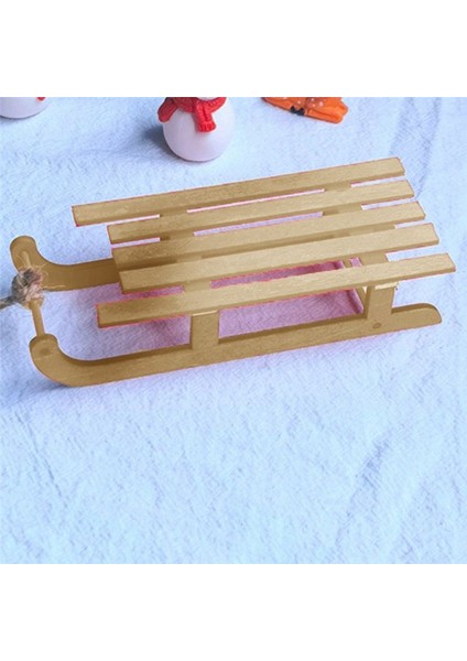 5pcs Noel Dekor Yemek Masası Dekor Ev Dekor Ahşap Dekor Ahşap Kızak Mini Ahşap Noel Süslemeleri (Yurt Dışından) indirimleri