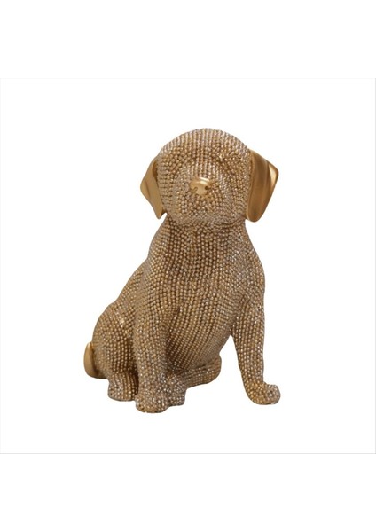 Iskandinav Modern Lüks Yeni Ürün Noktası Boncuklar Labrador Ev Hayvan Köpek Dekorasyon Reçine Zanaat Süsleri (Yurt Dışından)