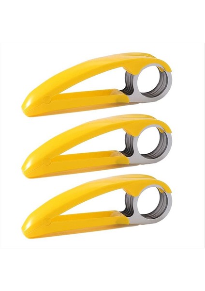 3pcs Gıda Manuel Dilimleyici Paslanmaz Çelik Gıda Dilimleyici Muz Çilek Salatalık Havuç Yumurta Dilimleyici Sebze Meyve Dilimleyici (Yurt Dışından)