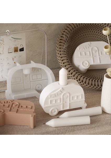 2pcs Dıy Araba Şekli Mum Tutucu Reçine Kalıp Aroma Mum Baz Silikon Kalıp Ev Dekorasyon (Yurt Dışından) fırsatları