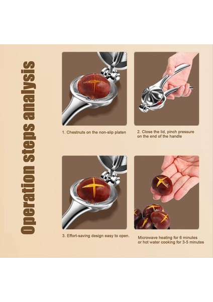 Fındıkkıran Kestane Klipsi Somun Krakerleri Sheller Ceviz Pensesi Paslanmaz Çelik Kestane Kesici Aracı Metal Somun Açıcı (Yurt Dışından) modelleri