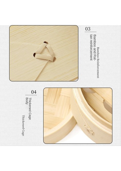 Açık salata kasesi, bambu vapur, vapur, vapur, vapur, kamp buharlı vapur ortamı (Yurt Dışından)