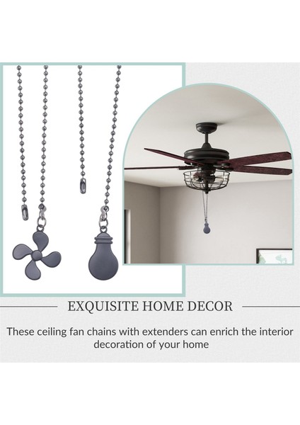 Tavan Fanı Çekme Zinciri Fan Uzantı Zinciri Fan Zinciri Dekoratif 12 Inç Tavan Fan Zinciri Genişletici Süsleme C (Yurt Dışından) indirimleri