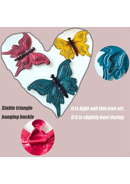 Metal Üç Boyutlu Kelebek Duvar Dekoru, Kelebek Sanat Duvar Heykeli, Kapalı Duvarlar Için Kelebek Duvar Dekoru (Yurt Dışından) modelleri