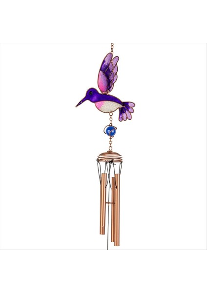 Lekeli Kuş Suncatcher, Kuş Kristal Top Prizmaları Asılı Kristal Süsleme Mor Rüzgar Çanları (Yurt Dışından)