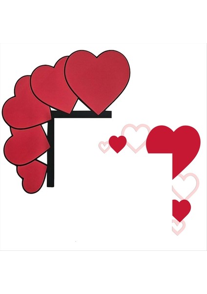 Yeni Valentine&#39;s Love Ahşap Kapı Çerçevesi Köşe Köşe Dekorasyonu Ana Sayfa Partys Scene Oturma Odası Düzeni (Yurt Dışından)