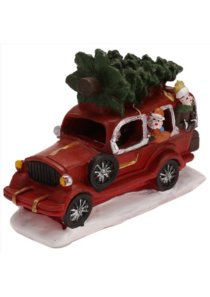 Noel Dekorasyonları Kamyon Süsleri Taşıma Noel Ağacı Araba Glowin Çocuklar Için Noel Köyü Ev Dekor (Yurt Dışından)