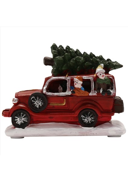 Noel Dekorasyonları Kamyon Süsleri Taşıma Noel Ağacı Araba Glowin Çocuklar Için Noel Köyü Ev Dekor (Yurt Dışından) fiyatları