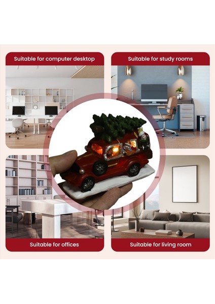 Noel Dekorasyonları Kamyon Süsleri Taşıma Noel Ağacı Araba Glowin Çocuklar Için Noel Köyü Ev Dekor (Yurt Dışından) indirimleri