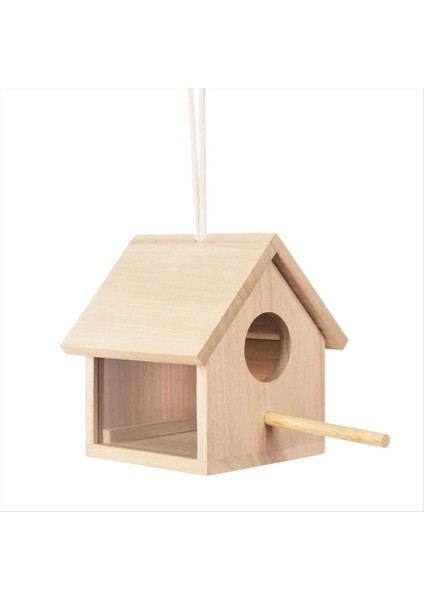 Açık Kuş Evleri Şeffaf Ahşap Kuş Ev Dışarısı, Asılı Kuş Evi (Yurt Dışından)