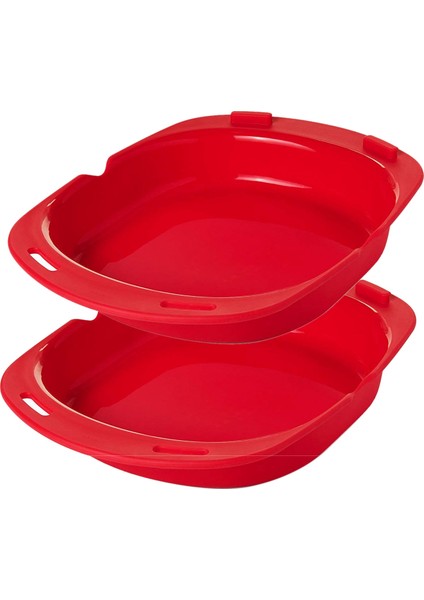 2 Paket Silikon Omlet Yapıcı, Mikrodalga Fırın Çubuk Olmayan Omlet Maker Yumurta Rulo Pişirme Tavası Omlet Araçları (Yurt Dışından)
