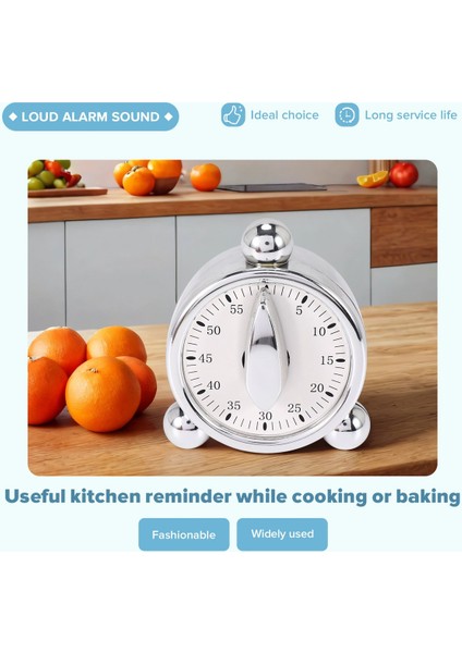 60 Dakika Mutfak Mekanik Zamanlayıcı Pişirme Hatırlatıcıları Mutfak Ofis Geri Sayım Zamanlayıcısı İçin Çalar Saat (Yurt Dışından) indirimleri