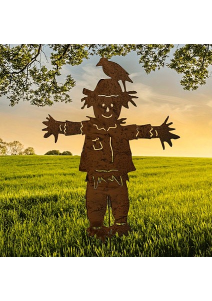 Scarecrows Bahçe Pay, Metal Bahçe Işareti Sonbahar Cadılar Bayramı Şükran Günü Açık Dekorasyon Korkuları Veranda Için Heykel (Yurt Dışından) fiyatları