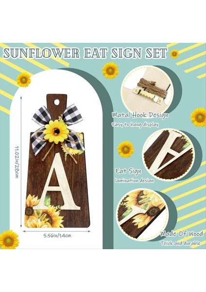 Kesme Tahtası Yemek Işareti Seti Asılı Sanat Mutfağı Yemek Işaret Çatal ve Kaşık Duvarı ve Mutfak Dekoru, C (Yurt Dışından) fiyatları