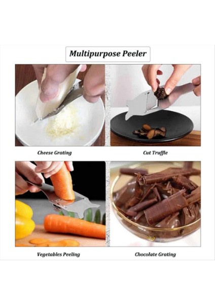 Ayarlanabilir bıçak trüf dilimleyici paslanmaz çelik trüf kesici peynir kazıyıcı çikolata tıraş makinesi mutfak aletleri (Yurt Dışından) indirimleri