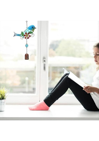 Kuş Rüzgar Çanları Dışarı Için, Rüzgar Çanını Asılı Süs, Cam Kuş Rüzgar Çanları Asılı Dekor Bahçe Arka Bahçesi C C Için (Yurt Dışından) fiyatları