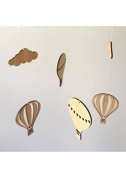 Ahşap Sıcak Hava Balon Rüzgar Zil Asılı Duvar Süsleri Bebek Yatak Zil Ins Nordic Tarzı Çocuk Odası Dekorasyon Foto Sahne Sahne (Yurt Dışından) modelleri