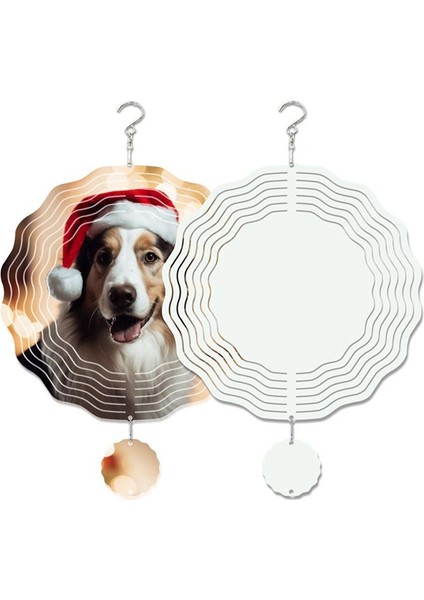 2 Paket 8 Inç Süblimasyon Rüzgar Spinner Boşlukları, 3D Çift Taraflı Süblimasyon Rüzgarla Çalışan Kinetik Heykel Bahçe Bahçesi (Yurt Dışından) fırsatları