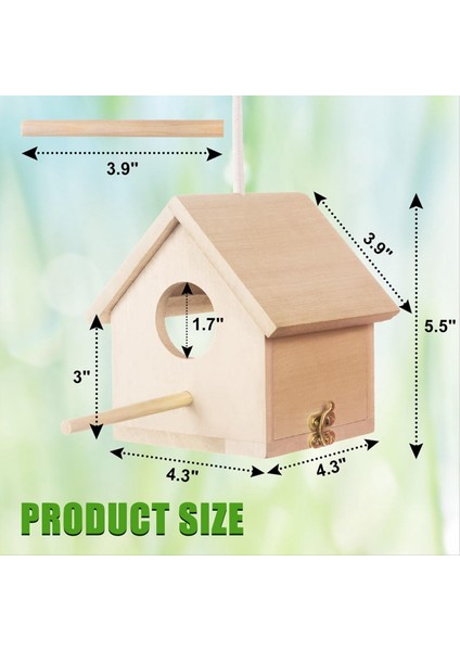 Açık Kuş Evleri Şeffaf Ahşap Kuş Ev Dışarısı, Asılı Kuş Evi (Yurt Dışından) modelleri