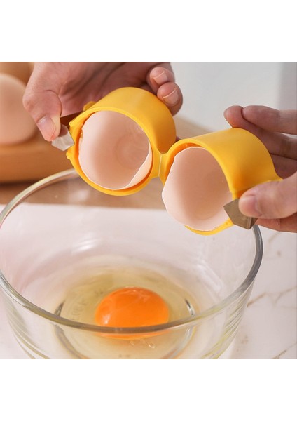 12pcs Yumurta Kabuğu Açıcı Yumurta Kraker Aracı Çiğ Yumurtalar Elde Taşınan Yumurta Kesici Çok Fonksiyonlu Yumurta Kesici Yumurta Krakeri (Yurt Dışından)