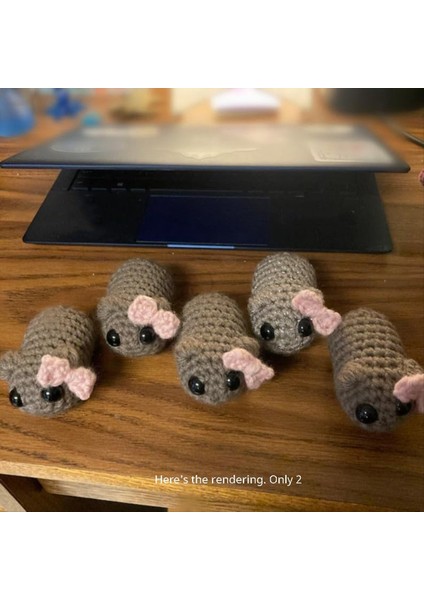 Sad Hamster, Sad Hamster Peluş, Tığ Işi Üzgün Hamster Çift Dekorasyon Hediyesi, Sevimli El Yapımı Hamster Dekorasyonu (Yurt Dışından) indirimleri