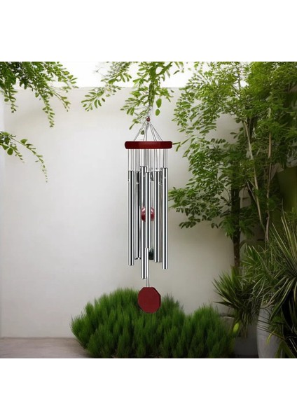 2 Paket Pgzsimemorial Rüzgar Çanları Açık Hava Büyük Derin Ton, Zarif Sempati Rüzgar-Chime ile Kişiselleştirilmiş 6 Ayarlanmış Tüp (Yurt Dışından)