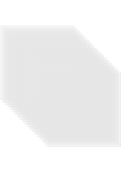 20PCS Mylar Sabet Sayfaları Temizle 12 Inç Boş Şablon Malzeme, Uyumlu ve Siluet Kesme Için (Yurt Dışından)